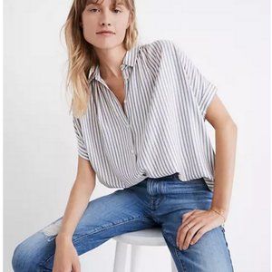 Madewell Central Shirt in Dalton Stripe - Size L